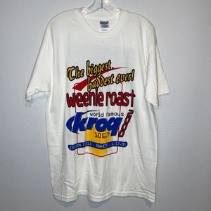 NWOT Vintage 2000 KROQ The Biggest Baddest Ever Weenie Roast T-Shirt XL
